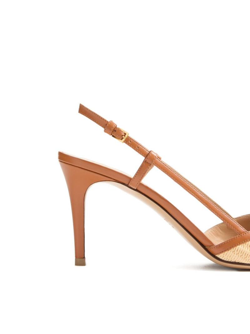 Valentino Garavani Valentino Garavani VLogo Signature leather slingback pumps