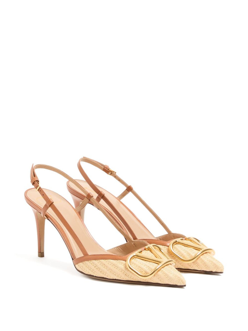 Valentino Garavani Valentino Garavani VLogo Signature leather slingback pumps