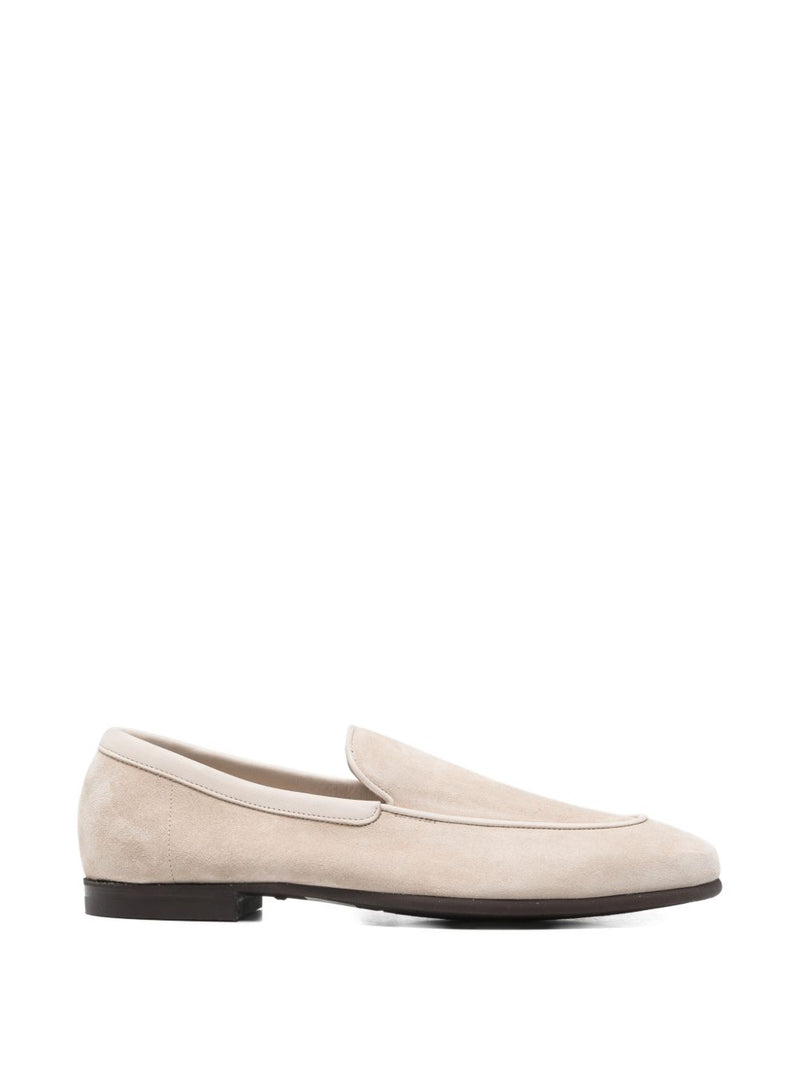 John Lobb John Lobb natural piped loafers