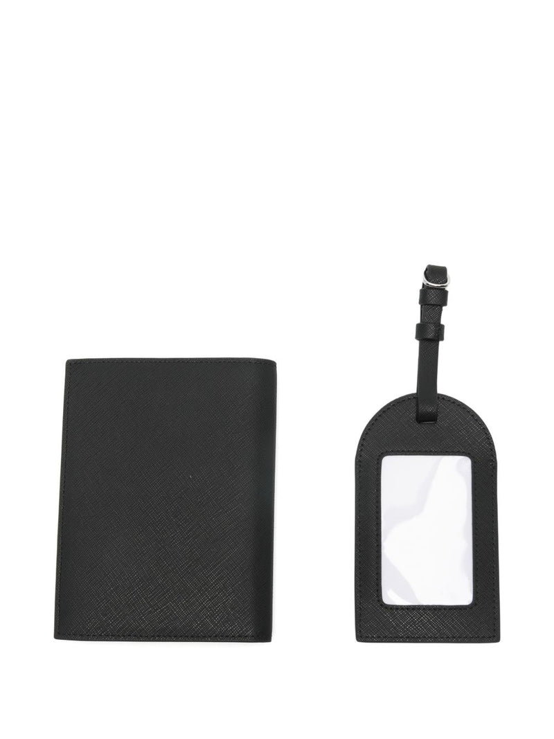 Emporio Armani Asv Gift Box With Regenerated Saffiano Passport Holder And Tag | Urbalenti™ NYC