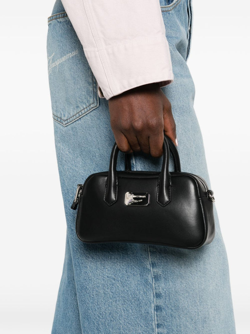 Emporio Armani Soft leather mini bauletto bag | Urbalenti... | Urbalenti™ NYC