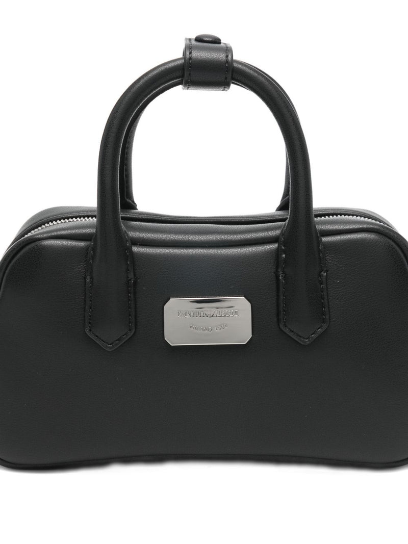 Emporio Armani Soft leather mini bauletto bag | Urbalenti... | Urbalenti™ NYC