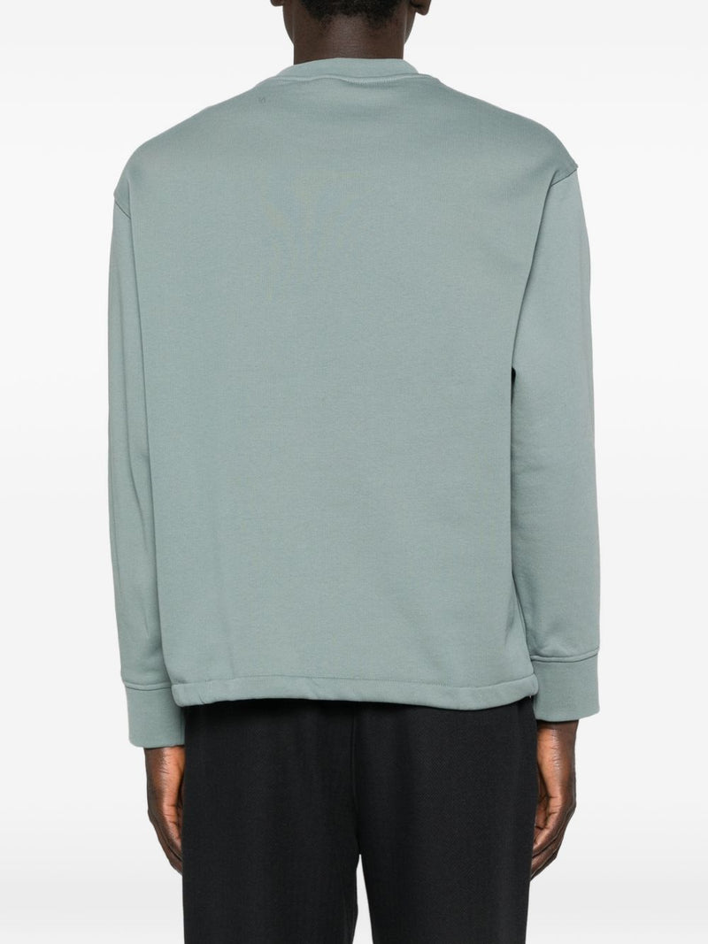 Emporio Armani Cotton crewneck sweathisrt | Urbalenti™ NYC