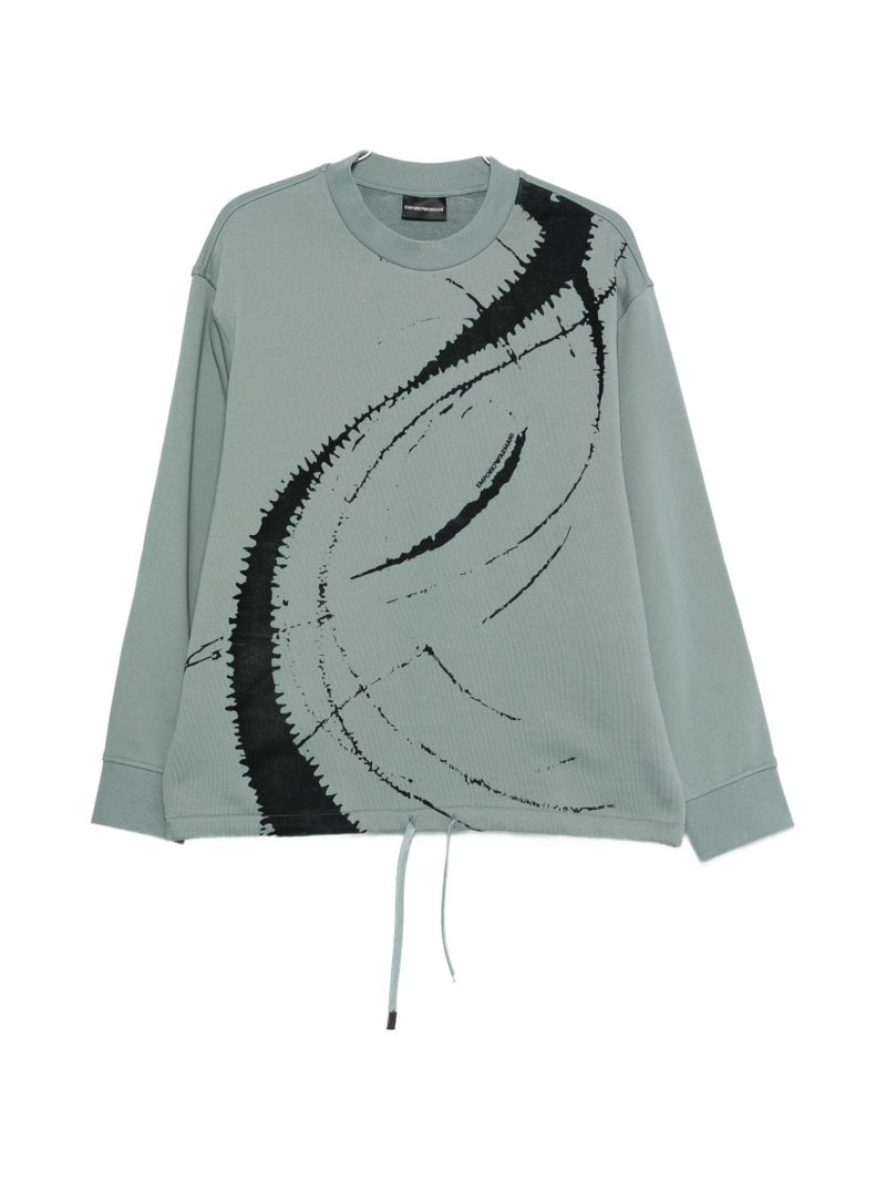 Emporio Armani Cotton crewneck sweathisrt | Urbalenti™ NYC