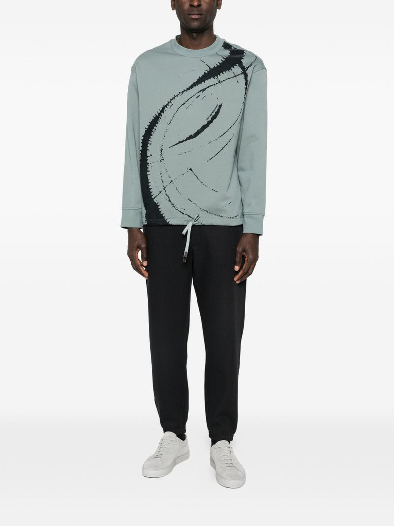 Emporio Armani Cotton crewneck sweathisrt | Urbalenti™ NYC