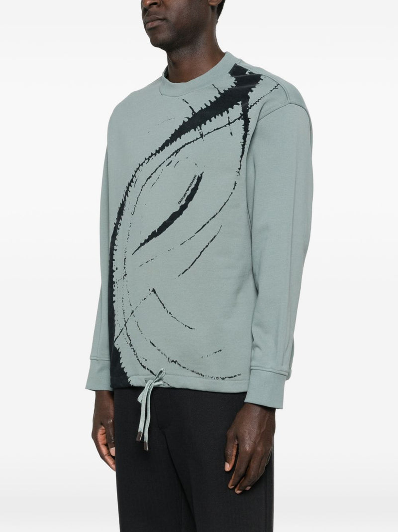 Emporio Armani Cotton crewneck sweathisrt | Urbalenti™ NYC