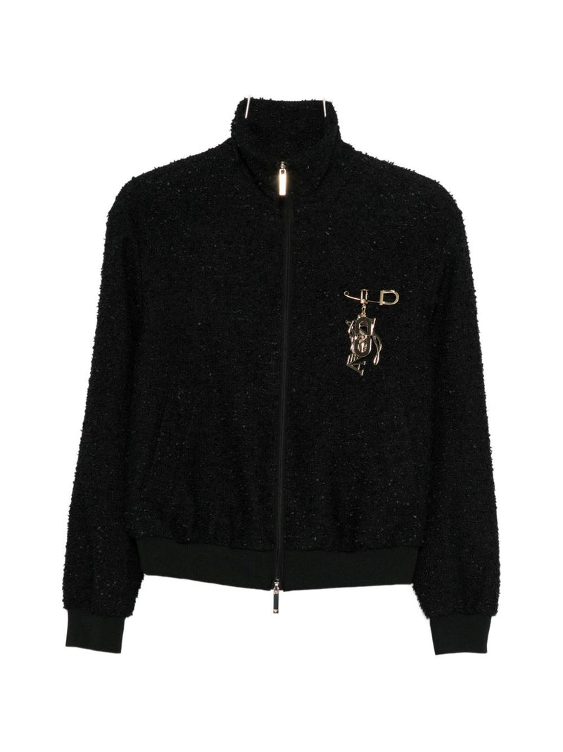 Emporio Armani Tweed blouson jacket | Urbalenti™ NYC