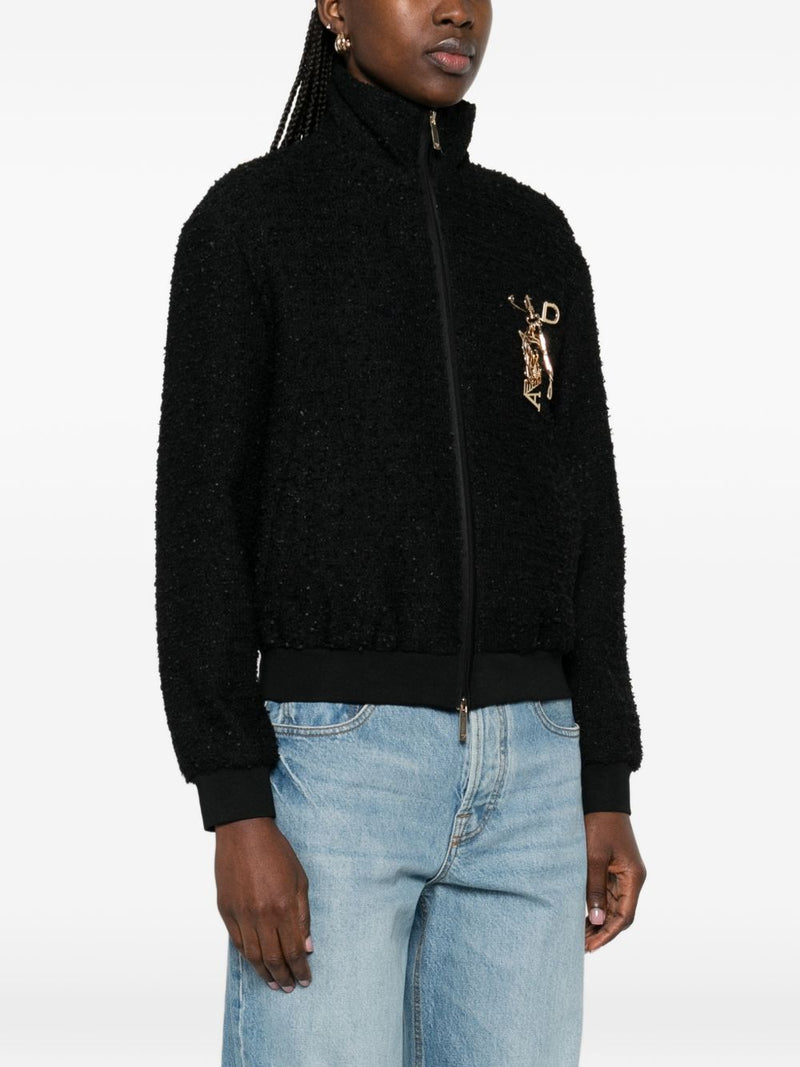 Emporio Armani Tweed blouson jacket | Urbalenti™ NYC