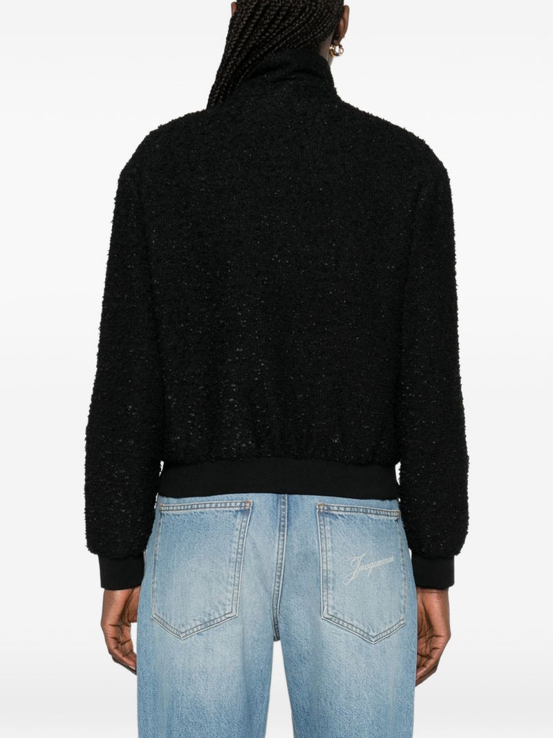 Emporio Armani Tweed blouson jacket | Urbalenti™ NYC