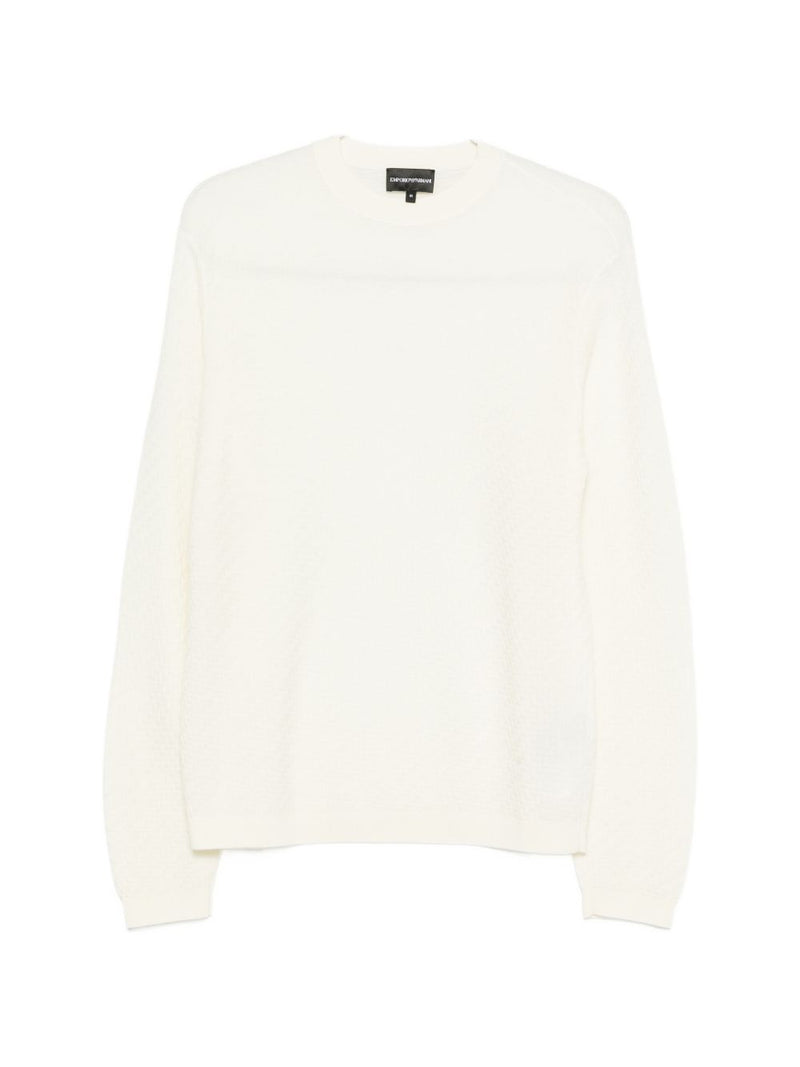 Emporio Armani Wool crewneck sweater | Urbalenti™ NYC