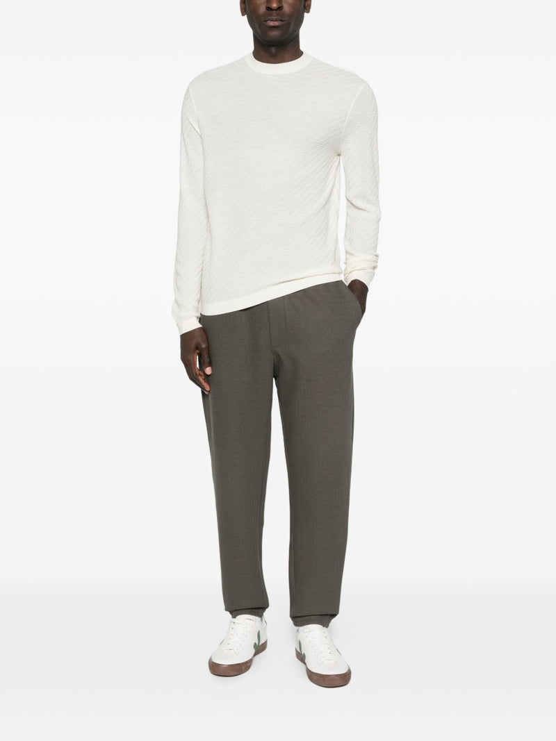Emporio Armani Wool crewneck sweater | Urbalenti™ NYC