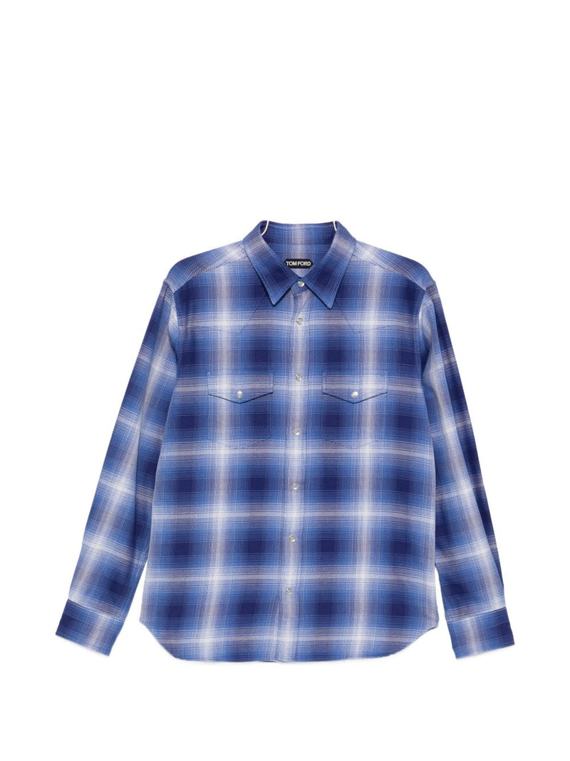 Tom Ford Cotton checked shirt | Urbalenti™ NYC