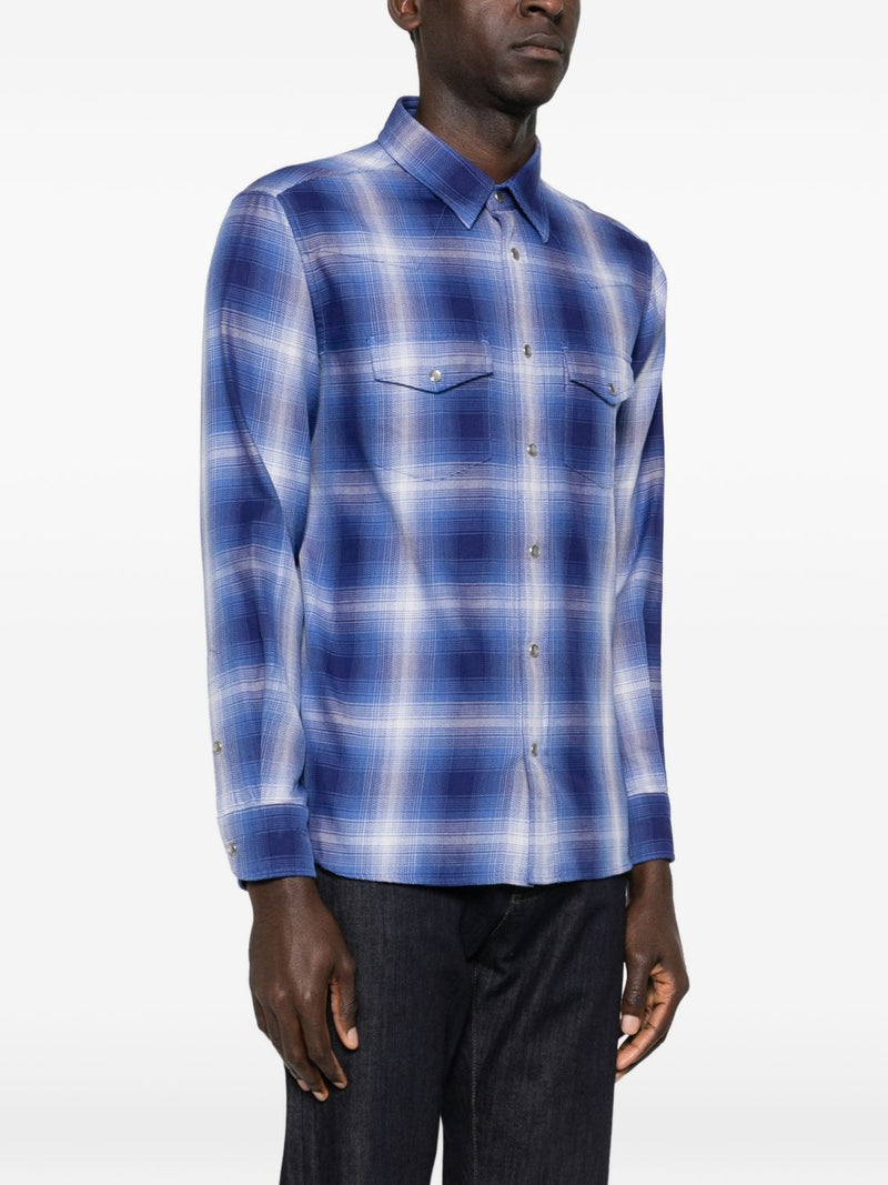 Tom Ford Cotton checked shirt | Urbalenti™ NYC
