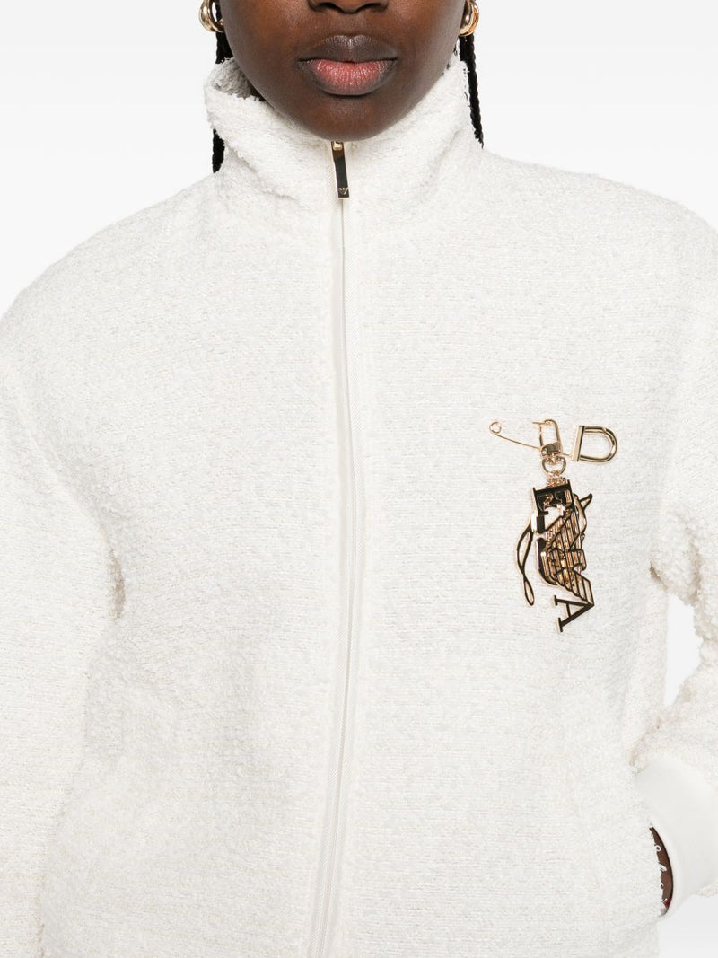 Emporio Armani Tweed blouson jacket | Urbalenti™ NYC