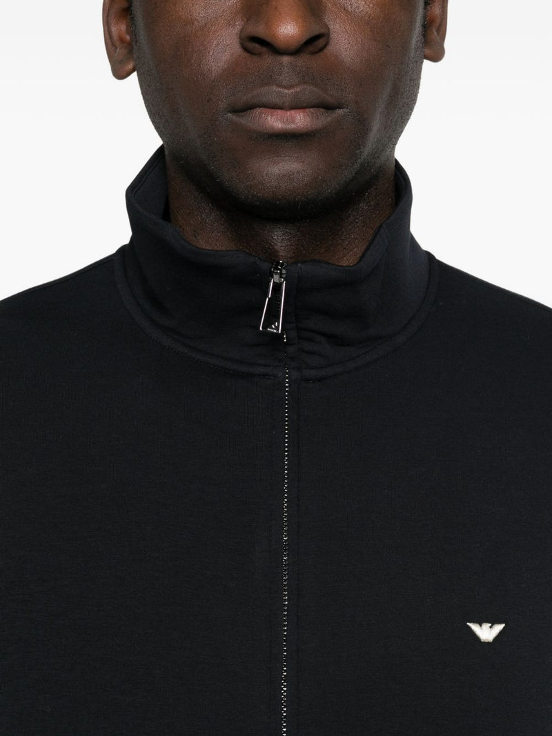 Emporio Armani Logo cotton sweatshirt | Urbalenti™ NYC