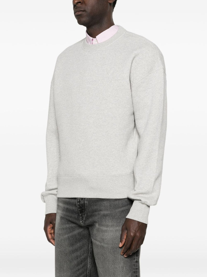 Ami Paris Ami De Coeur cotton sweatshirt | Urbalenti™ NYC