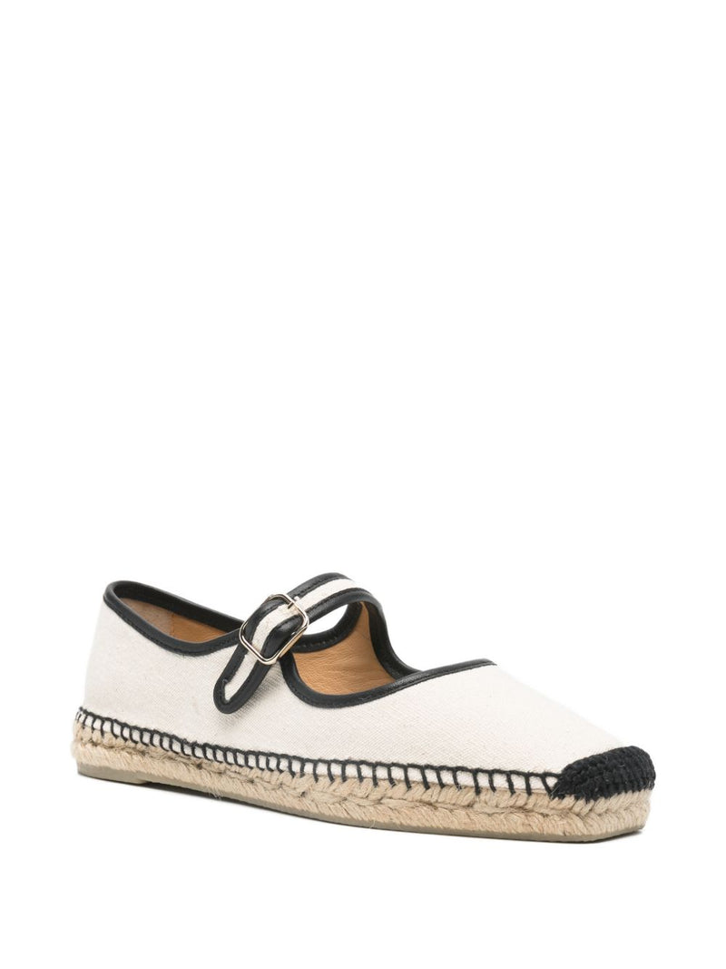 Castañer Padua Bicolor Canvas Mary Jane Espadrilles. | Urbalent... | Urbalenti™ NYC
