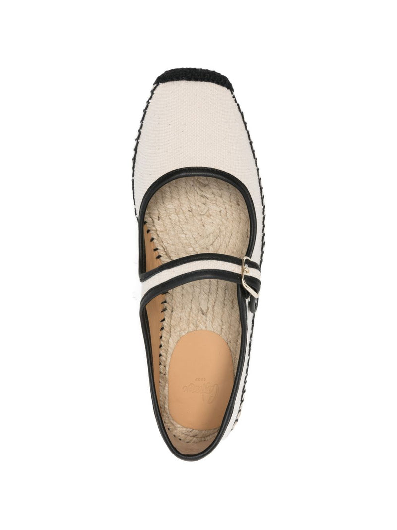Castañer Padua Bicolor Canvas Mary Jane Espadrilles. | Urbalent... | Urbalenti™ NYC