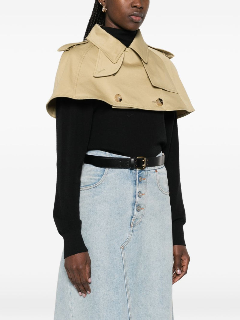 Burberry Cotton trench cape | Urbalenti™ NYC