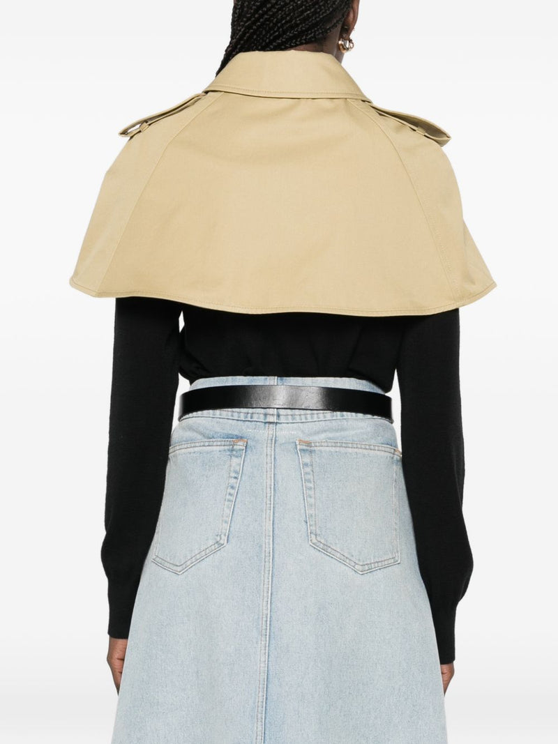 Burberry Cotton trench cape | Urbalenti™ NYC