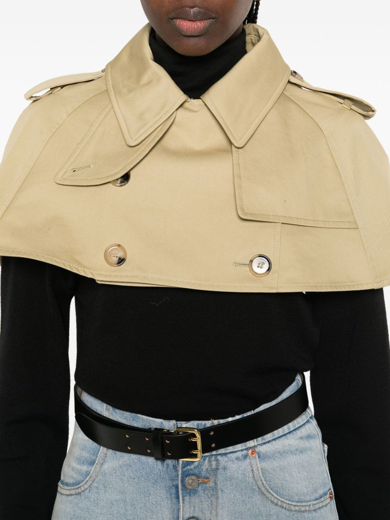 Burberry Cotton trench cape | Urbalenti™ NYC