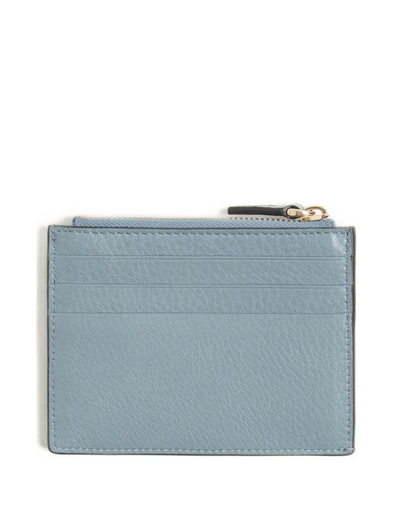 Valentino Garavani-Rockstud Grainy Calfskin Cardholder With Zip - Leathe... | Urbalenti™ NYC