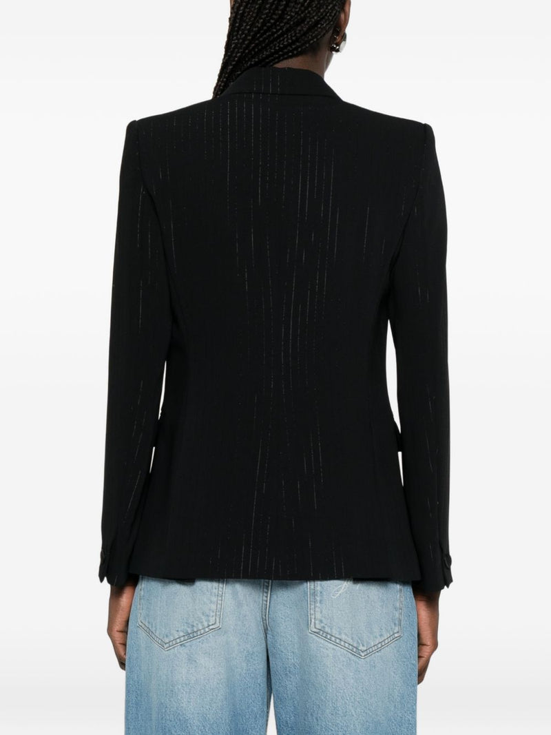 Emporio Armani Emporio Armani Pinstripe single-breasted blazer jacket