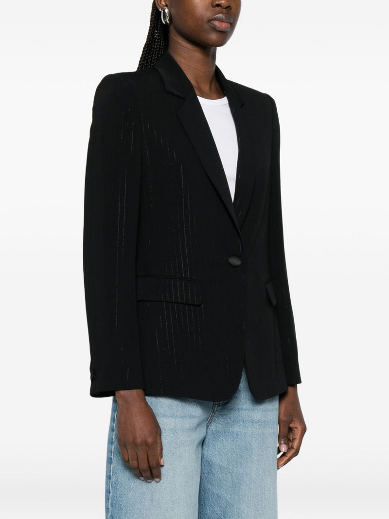 Emporio Armani Emporio Armani Pinstripe single-breasted blazer jacket