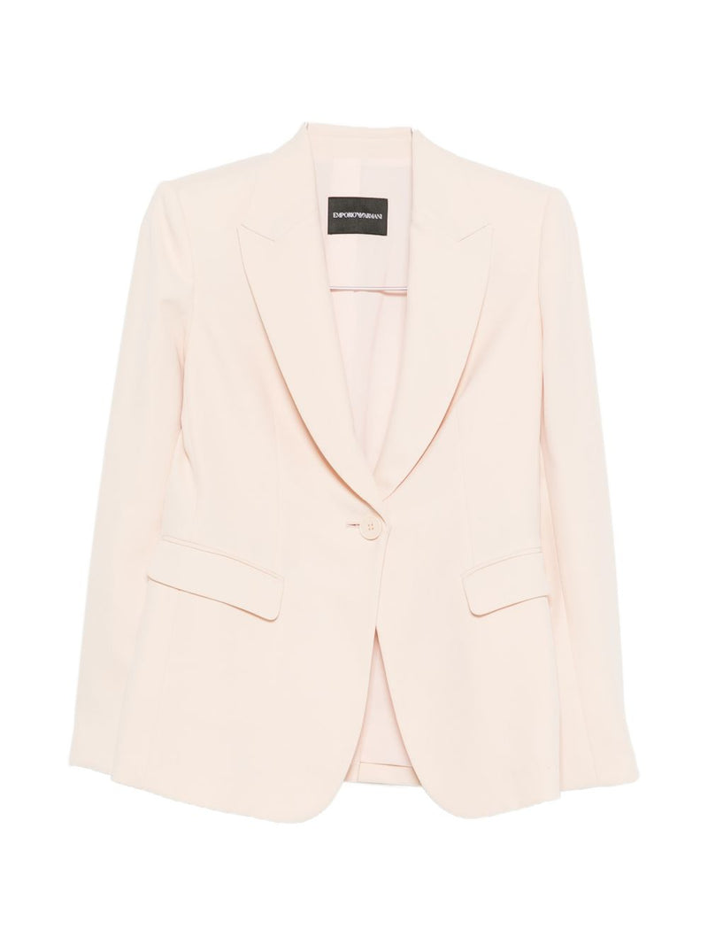 Emporio Armani Single-breasted blazer jacket | Urbalenti™ NYC