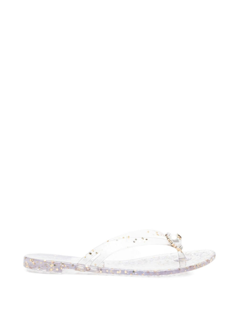 Casadei Casadei Jelly Glitter Flip Flops