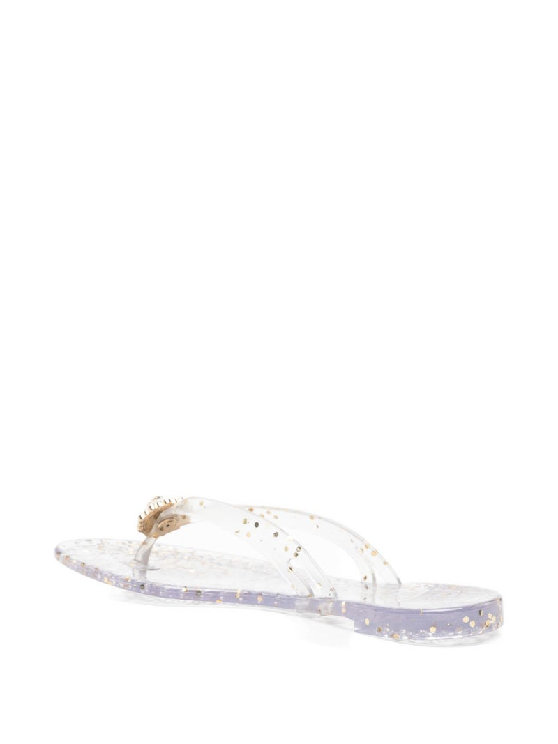 Casadei Casadei Jelly Glitter Flip Flops