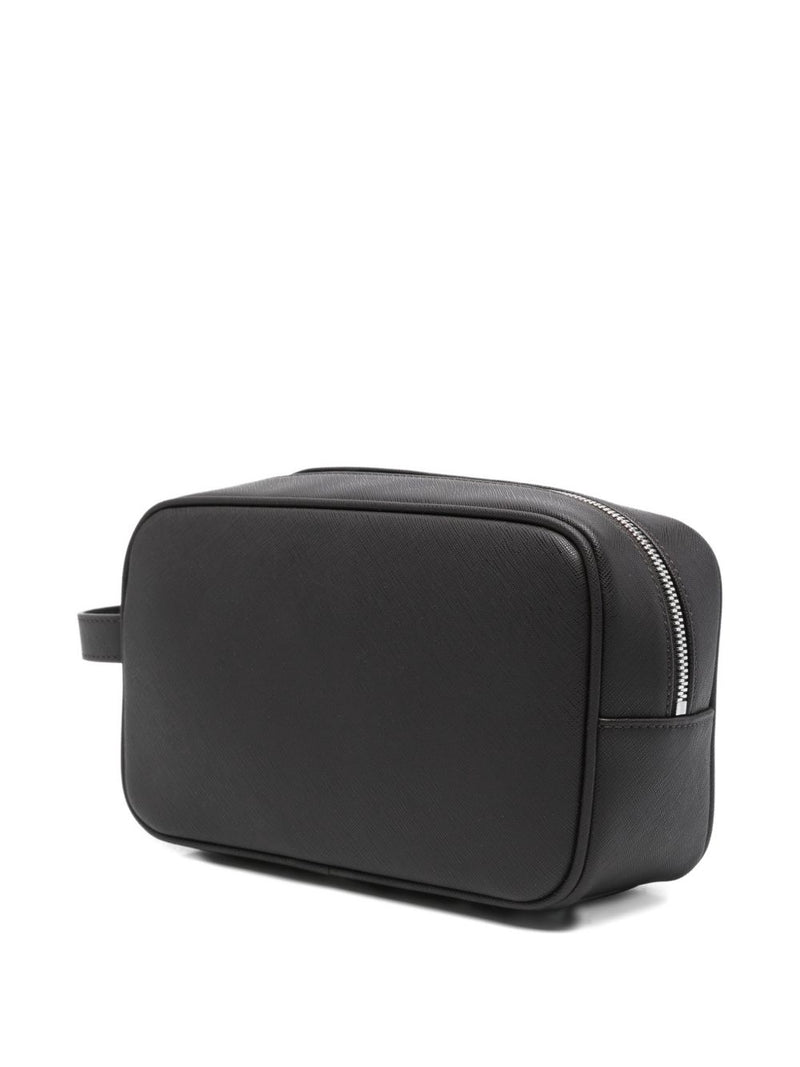 Emporio Armani Asv Regenerated Saffiano Washbag | Urbalenti™ NYC