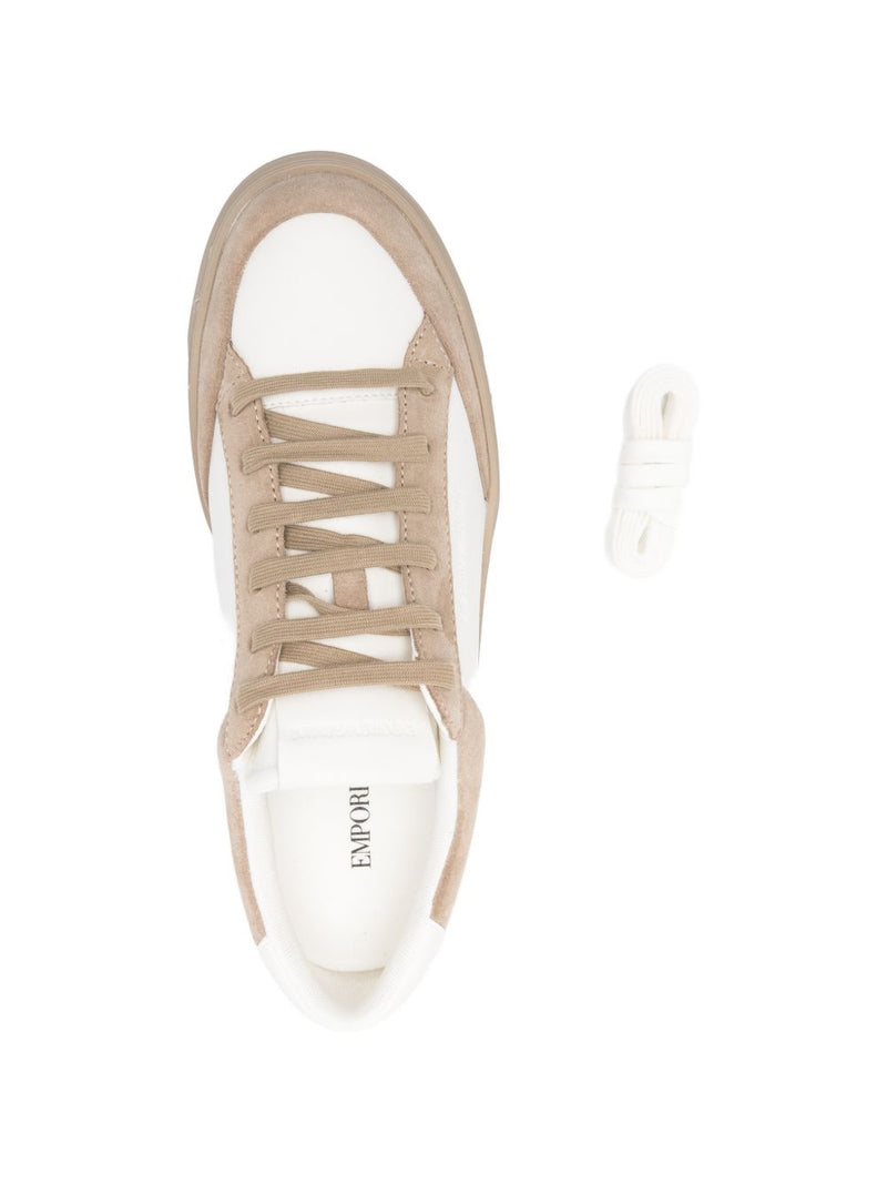 Emporio Armani Suede Leather sneakers | Urbalenti™ NYC
