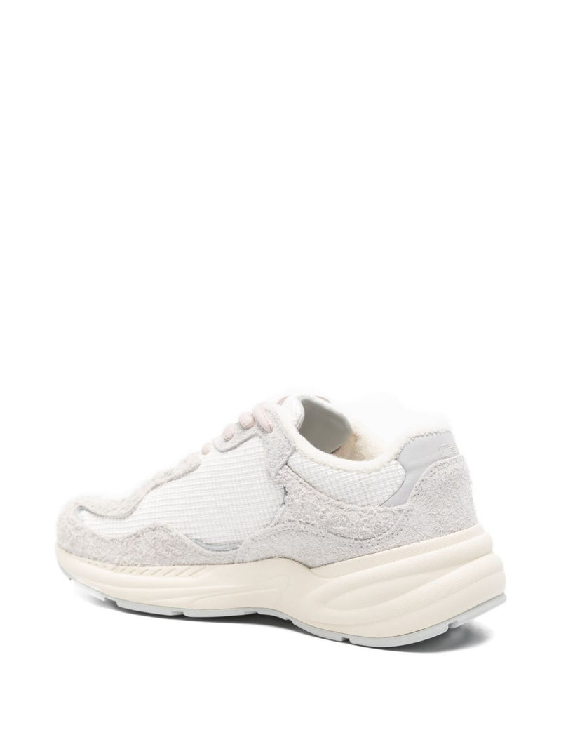 Emporio Armani Rafia n suede Sneakers | Urbalenti™ NYC