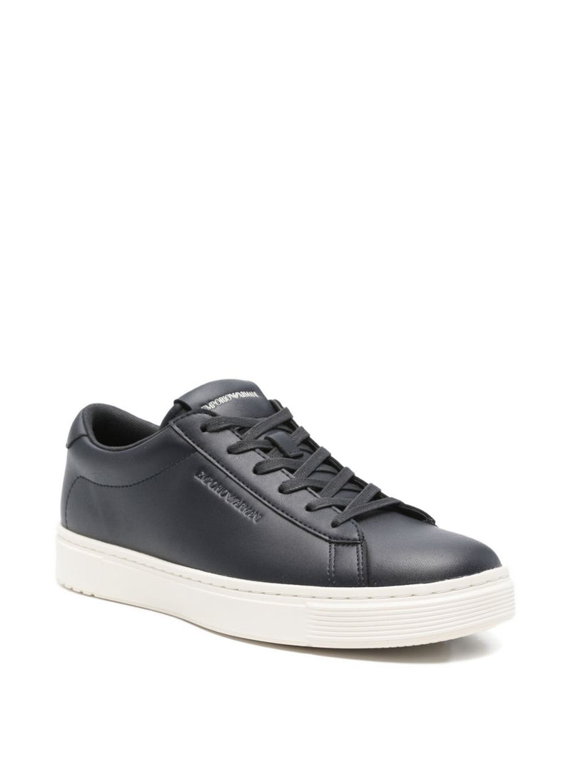 Emporio Armani Leather sneakers | Urbalenti™ NYC