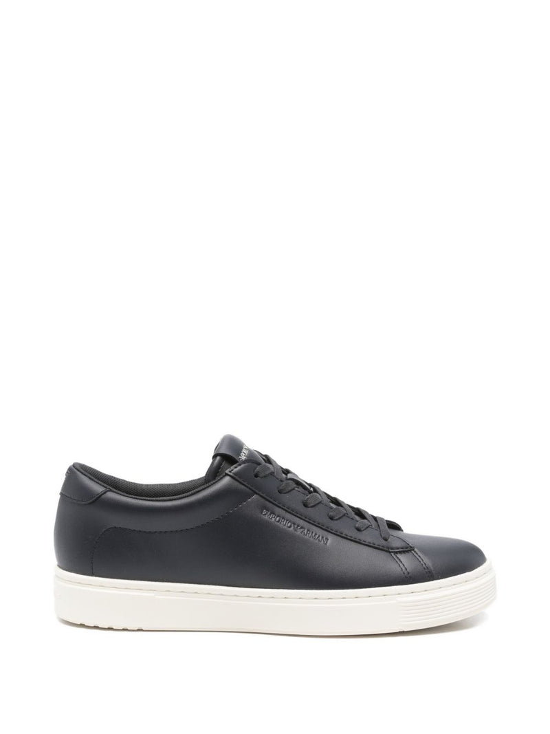Emporio Armani Leather sneakers | Urbalenti™ NYC