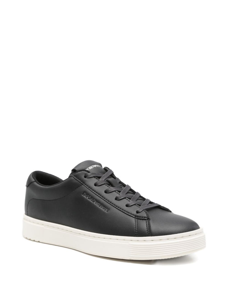 Emporio Armani Emporio Armani leather lace-up sneakers