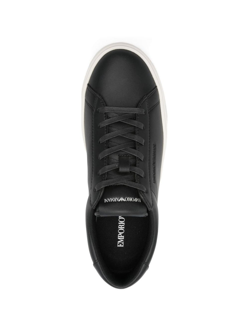 Emporio Armani Emporio Armani leather lace-up sneakers