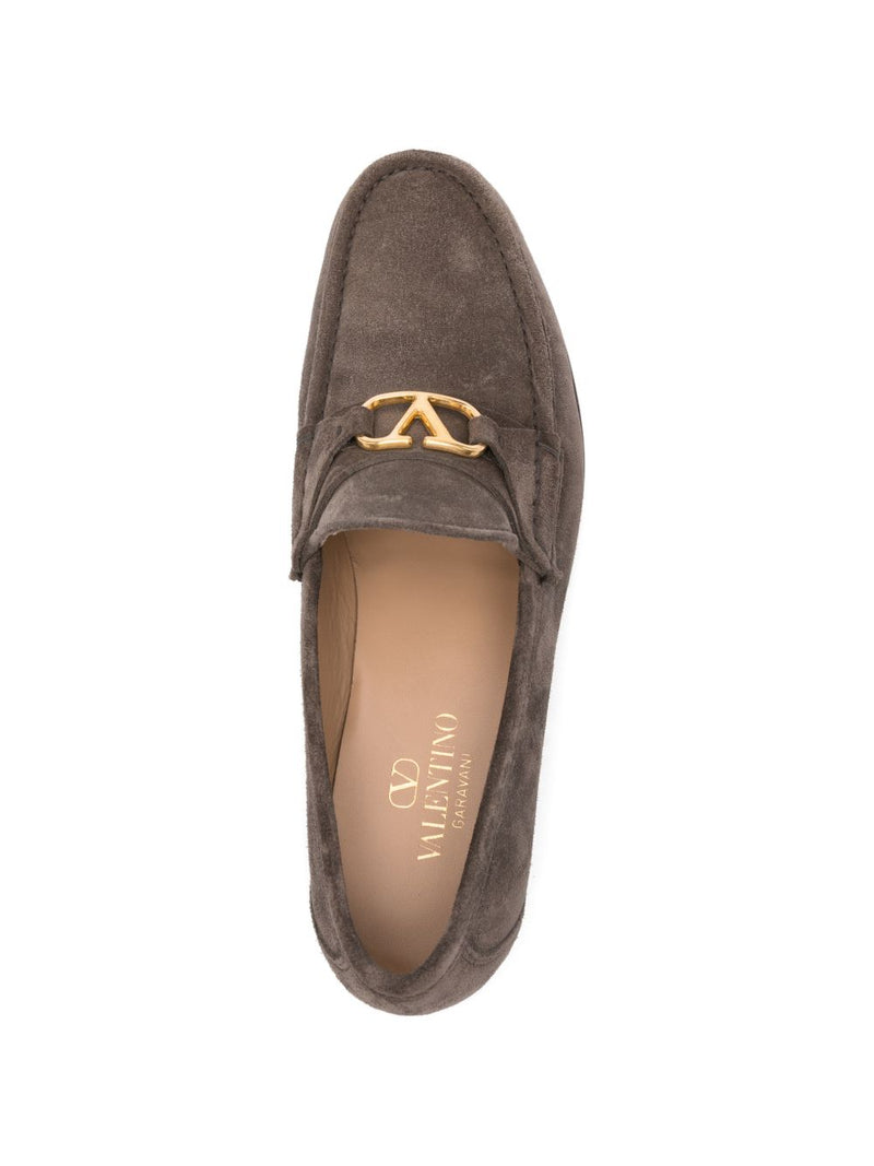 Valentino Garavani VLogo Signature suede loafers. | Urbalenti™ NYC