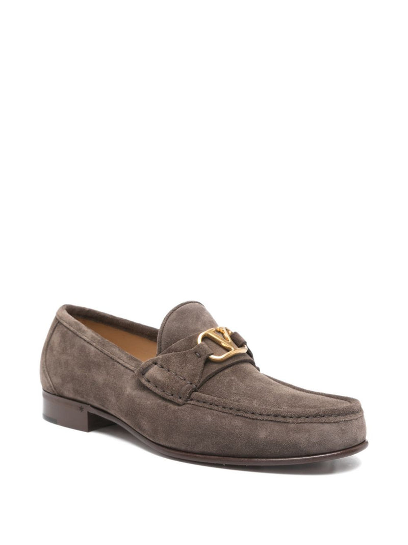 Valentino Garavani VLogo Signature suede loafers. | Urbalenti™ NYC