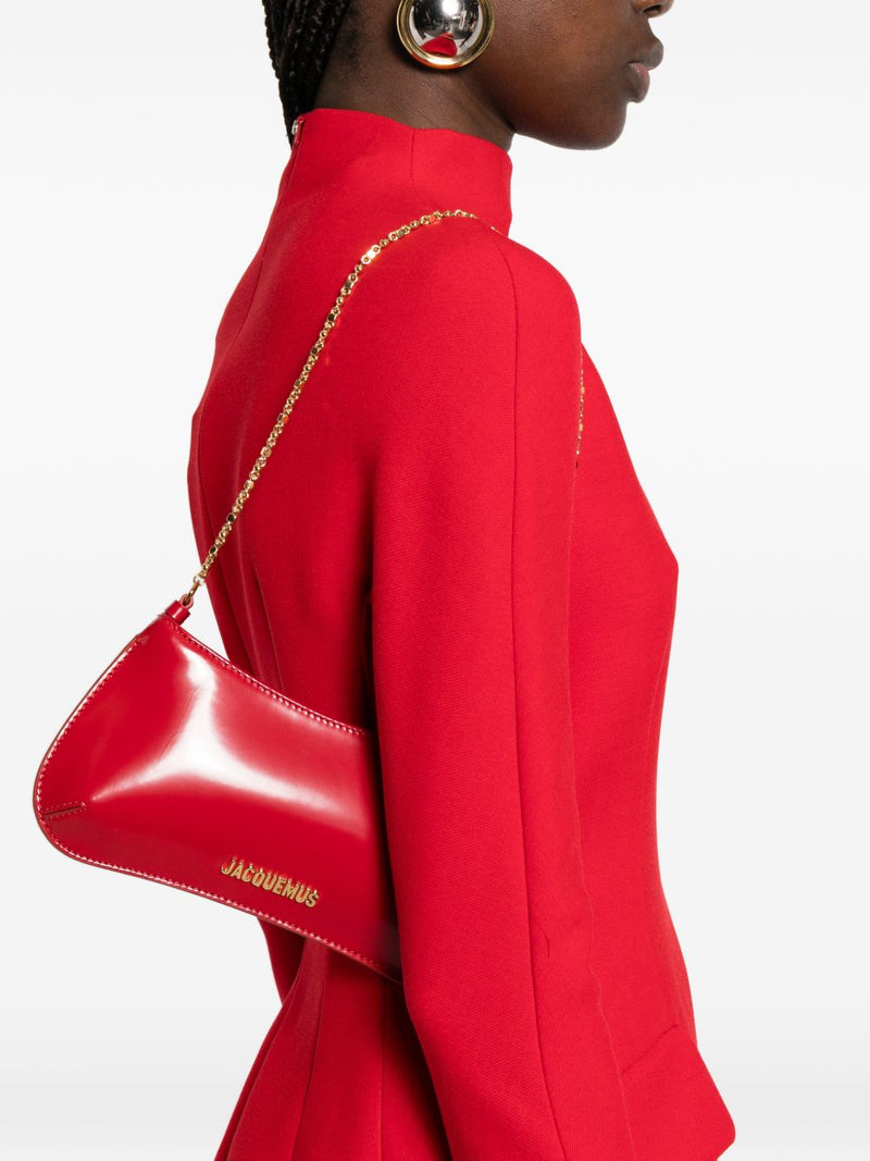 JACQUEMUS Le Petit Bisou Chaine leather shoulder bag | Urbalenti™ NYC