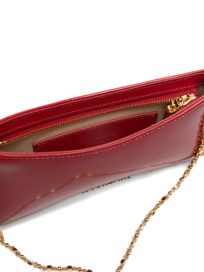 JACQUEMUS Jacquemus Le Petit Bisou Chaine leather shoulder bag