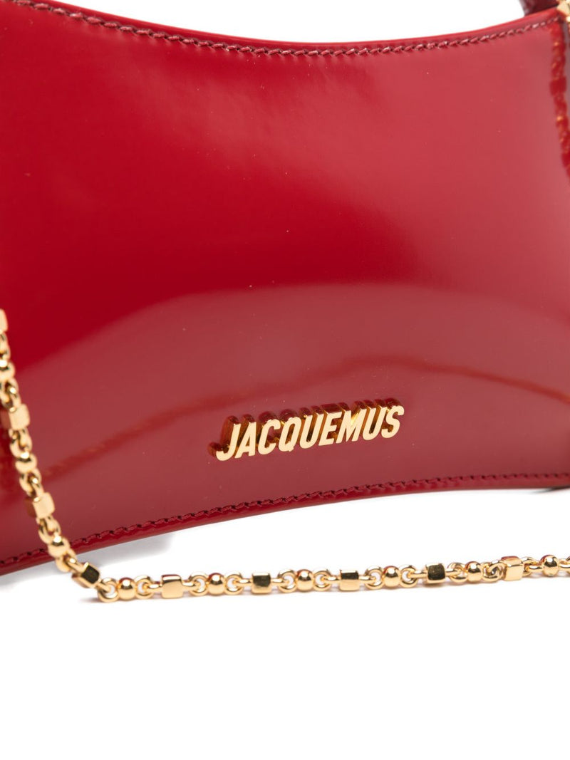 JACQUEMUS Le Petit Bisou Chaine leather shoulder bag | Urbalenti™ NYC