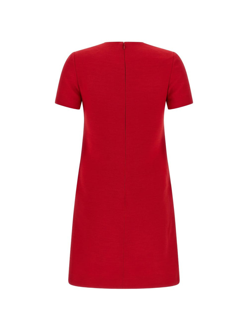 Valentino VLogo Signature wool and silk dress | Urbalenti™ NYC