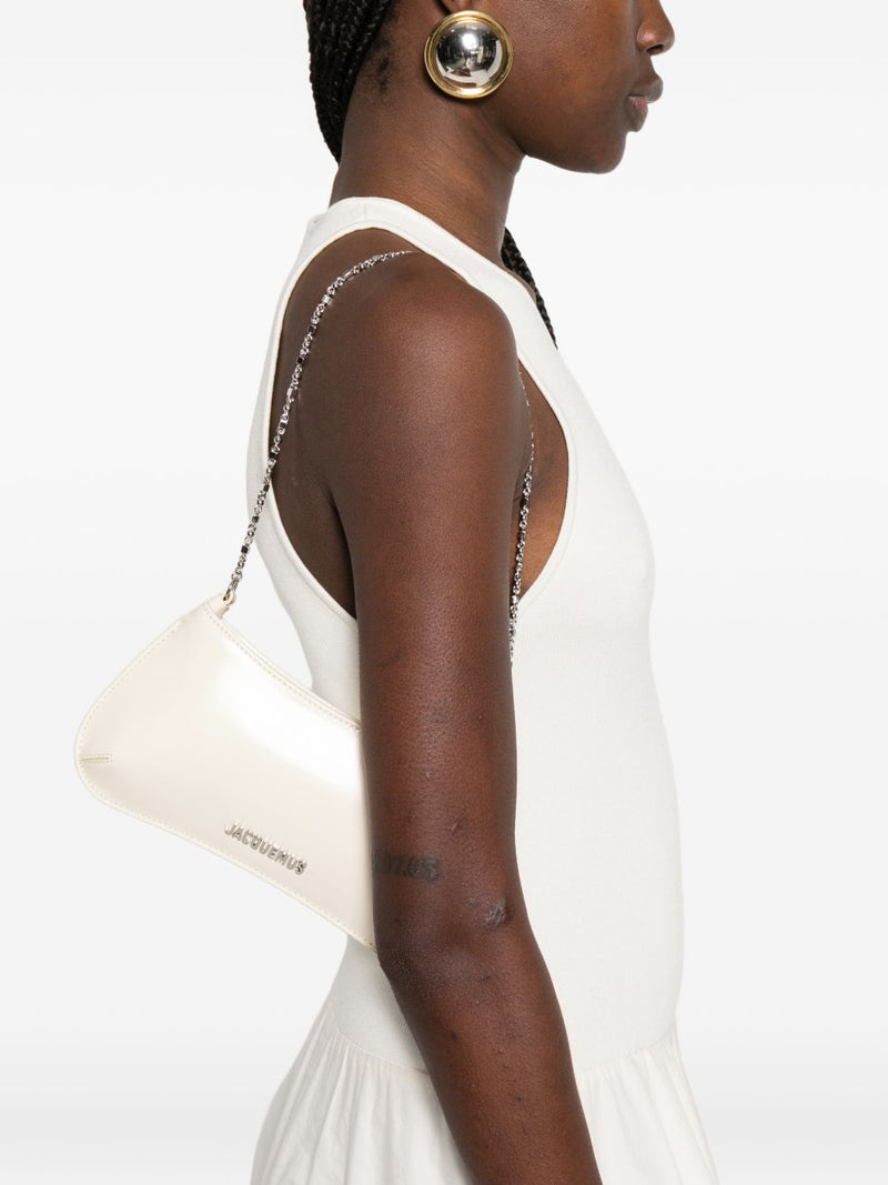 JACQUEMUS Le Petit Bisou Chaine leather shoulder bag | Urbalenti™ NYC