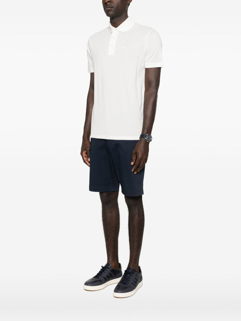 Emporio Armani Logo cotton polo shirt | Urbalenti™ NYC
