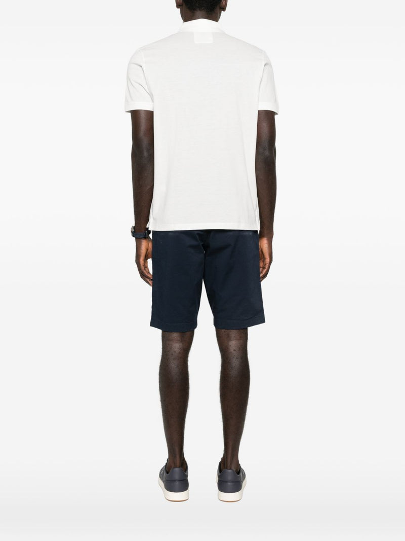 Emporio Armani Logo cotton polo shirt | Urbalenti™ NYC