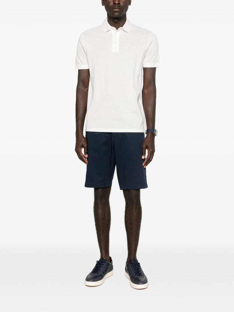 Emporio Armani Logo cotton polo shirt | Urbalenti™ NYC