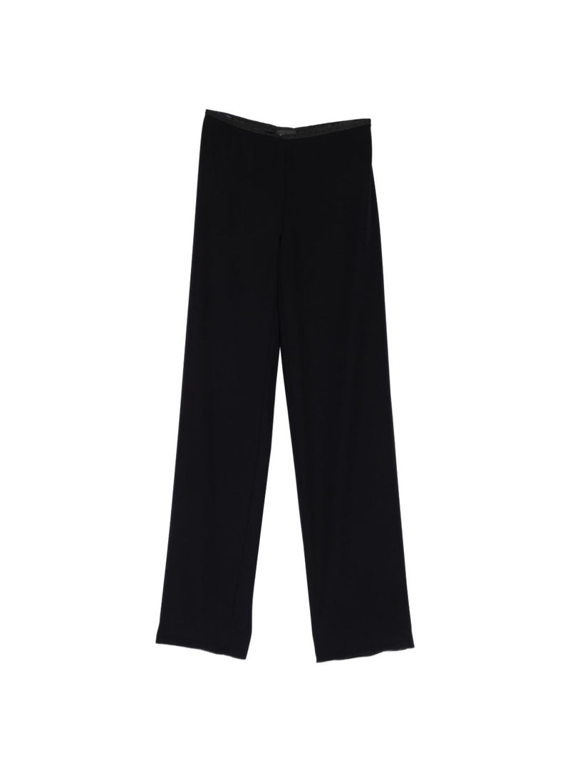 Emporio Armani Cady straight-leg trousers | Urbalenti™ NYC