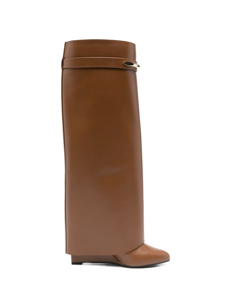 Givenchy Shark Pinch Leather Boots | Urbalenti™ NYC